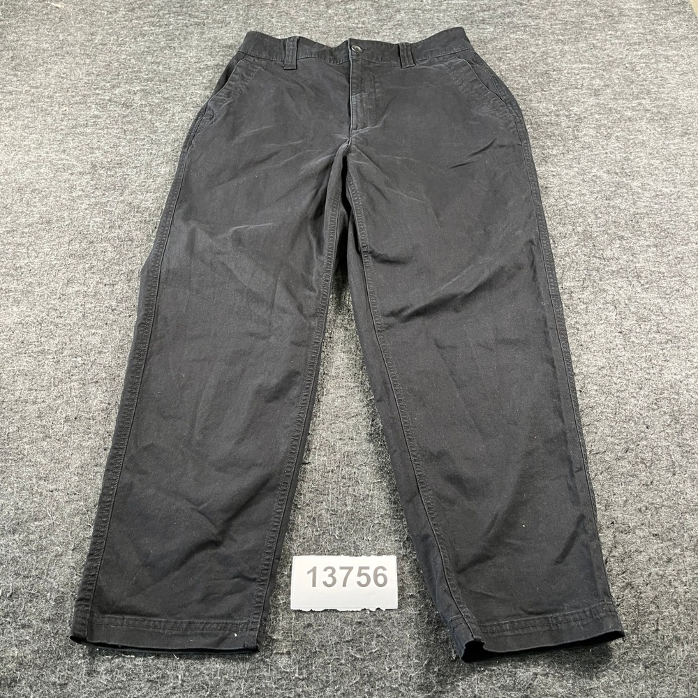Old Navy OG Chino Pants Womens M Black Excellent High Rise Straight Leg